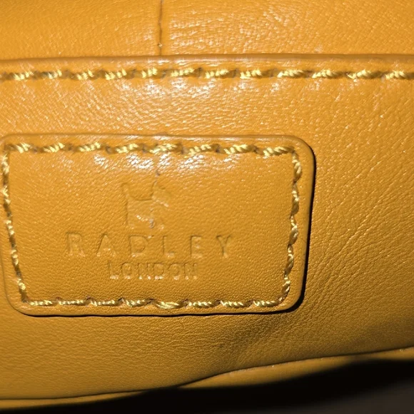 RADLEY LONDON Yellow Hobo Bag with Drawstring Closure - Picture 2 of 9